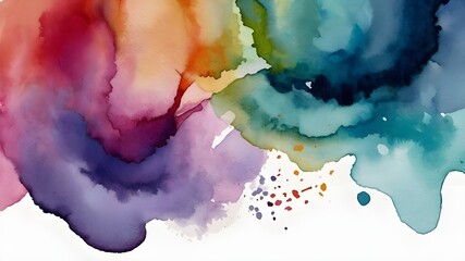 abstract watercolor background with watercolor painting