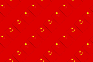 seamless texture creative abstract of the flag of China, chinese flag colors background, red and yellow backdrop