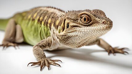 Naklejka premium lizard on a branch