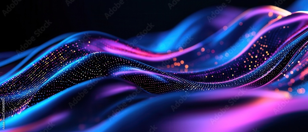 Aufkleber digital fluid abstract background with smooth