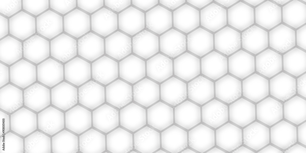 Poster abstract white background with hexagons. abstract hexagon polygonal pattern background vector. seaml