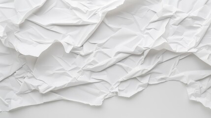 Obraz premium A white background with a lot of paper crumpled up