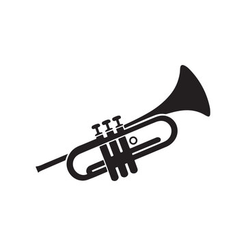 recommend clip art: Musical trumpet instrument vector design