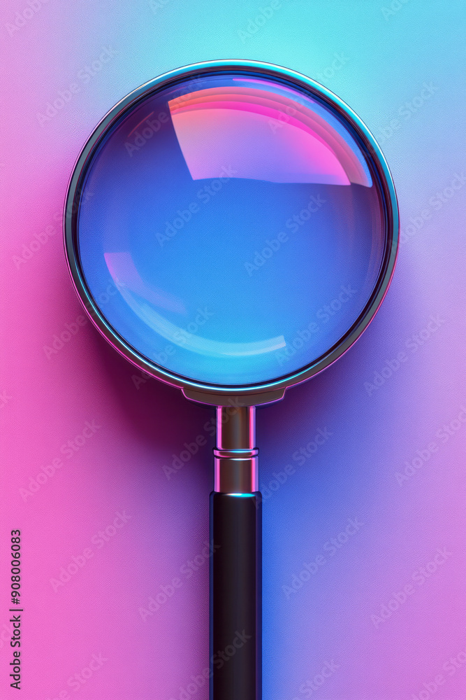 Poster clean and modern search bar with a subtle gradient and a simple magnifying glass icon,