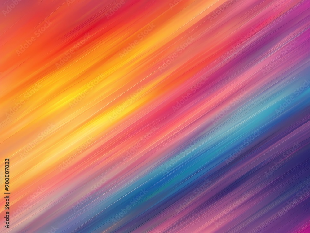 Poster a vibrant and colorful abstract background with smooth gradients blending warm and cool tones, perfe