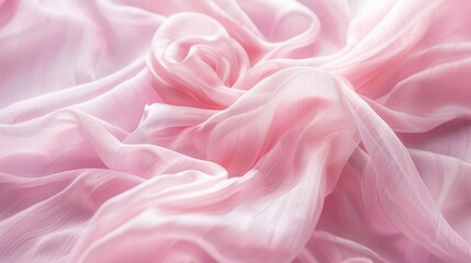 Obraz premium Texture Overlay of Delicate Soft Pink Fabric