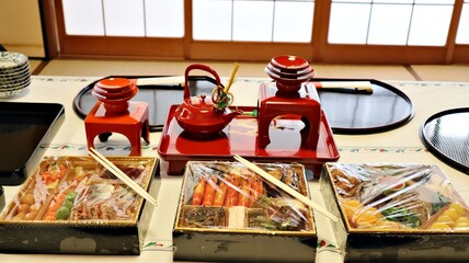 Japanese Traditional Food Osechi ryouri 
