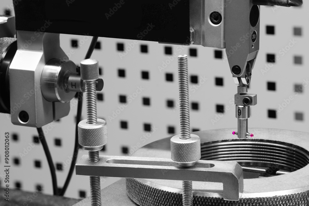 Aufkleber quality control on milling cnc machine, coordinate measuring machine, quality control machine