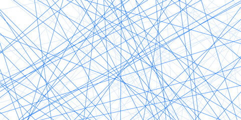 Obraz premium Abstract beautiful perfect random blue lines background. abstract blue lines with white background creative geometric triangle shape. perfect random abstract line background. Vector illustration.