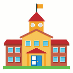 School vector illustration on white background 