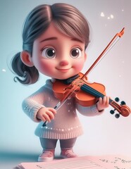 girl playing violin