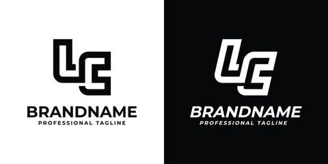 Letters LC Monogram Logo, suitable for any business with LC or CL initials