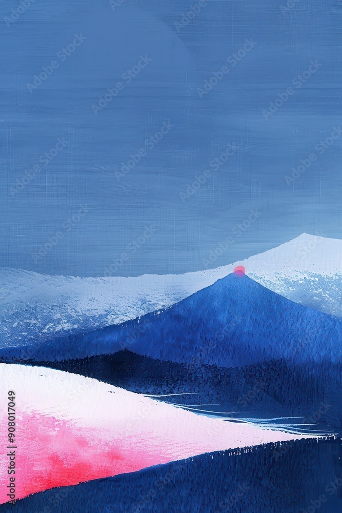 Poster serene pastel waves - abstract background with harmonious rhythmic designs in soft colors