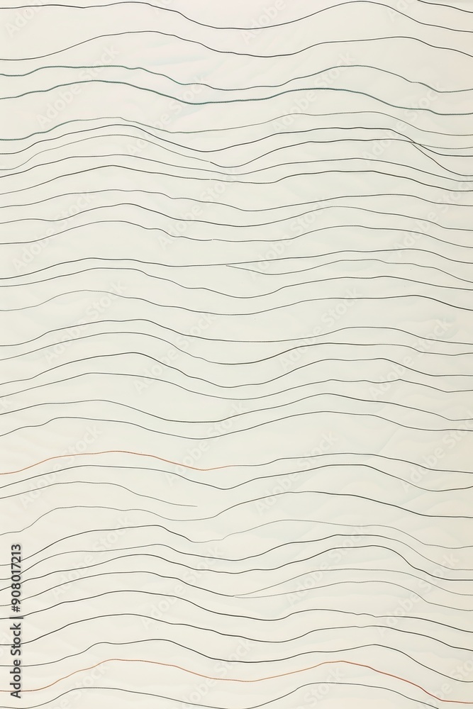 Poster tranquil rhythmic waves in muted tones - abstract design for serene background