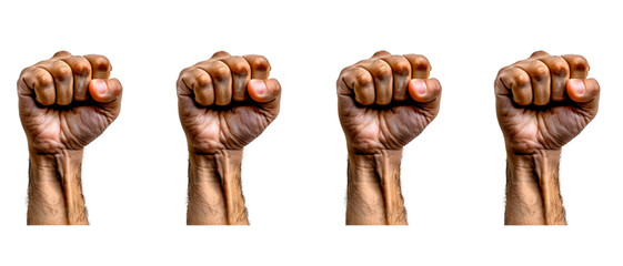 Clenched Fists Symbolizing Unity and Resistance