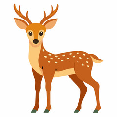 Deer silhouette vector, deer vector illustration, christmas vector art, deer silhouette, deer vector icon, eps