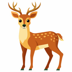 Deer silhouette vector, deer vector illustration, christmas vector art, deer silhouette, deer vector icon, eps
