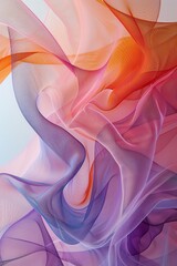 Obraz premium Tranquil Waves of Pastel Bliss - Abstract Background with Serene Rhythmic Designs in Soft Hues for Relaxation and Harmony