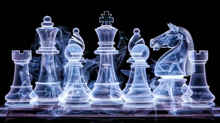 Chess Set Pieces Unveiled: X-Ray Insights into Internal Structure