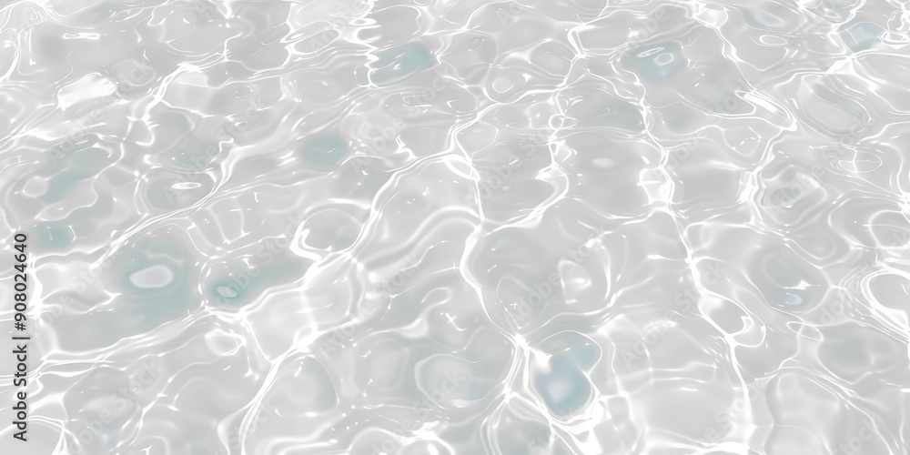 Aufkleber this stunning 3d rendered image showcases a realistic depiction of water ripples and waves, perfect 