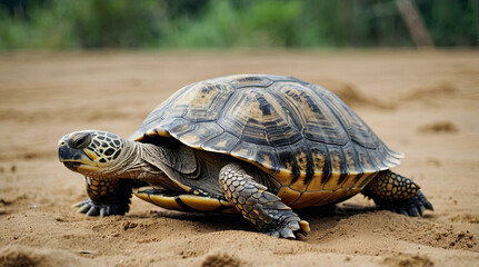 Obraz premium a turtle on land