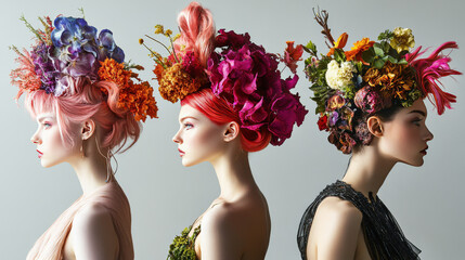 Add a touch of fantasy and whimsy by creating over-the-top, avant-garde hairstyles that push the boundaries of creativity, incorporating exaggerated elements and playful details. 