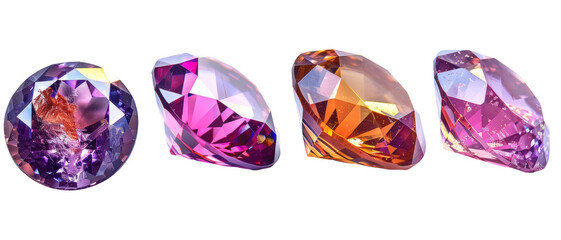 Vibrant and Multicolored Gemstones: Sparkling High-Quality Jewels