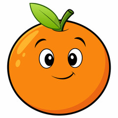 orange Fruit silhouette vector, orange vector illustration, Food vector art, orange silhouette, Fruit vector icon, eps, orange cartoon