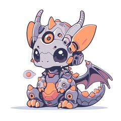 Cute Mechanical Dragon