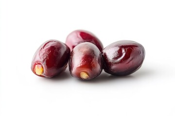 Obraz premium Dates isolated on white background, full depth of field, ai