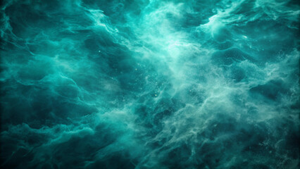 Obraz premium Dark green blue glowing gradient texture background