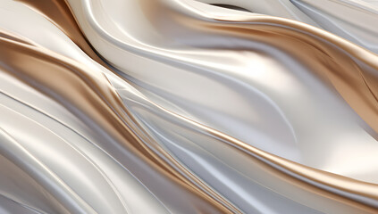 Silky smooth golden fabric waves creating a luxurious texture, luxurious, silk, smooth, golden, fabric, waves, elegant, luxurious
