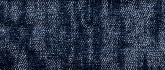 Ultrawide Close-Up Of  Dark Indigo Blue Jeans Denim Texture Pattern