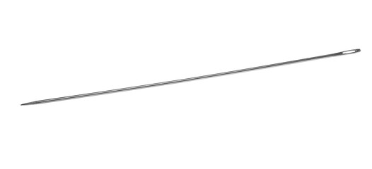 Sewing needle isolated on white, clipping