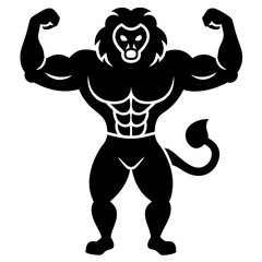 illustration of a bodybuilder