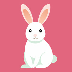easter bunny with eggs