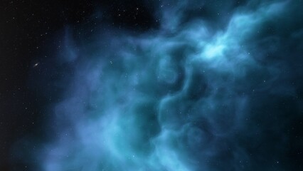 Fototapeta premium Nebula and galaxies in space. Abstract cosmos background 