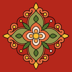 abstract floral ornament