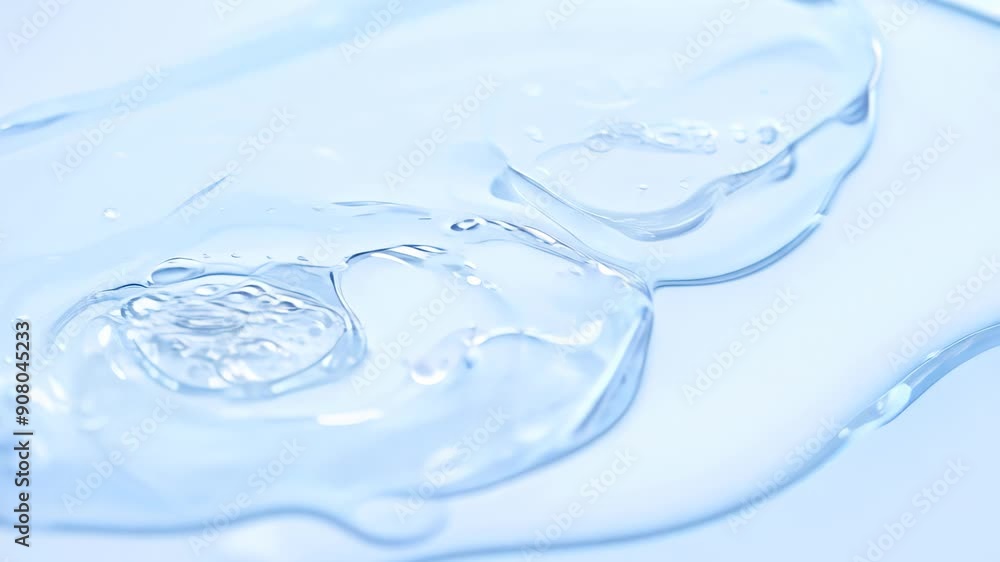 Poster captivating water flow over clear surface in tranquil setting at morning light. generative ai