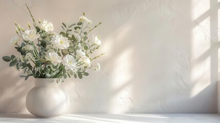 Decorative table centerpiece, white background, home decor