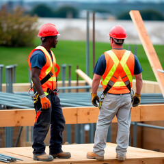 construction workers at site