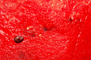 Watermelon pulp. Texture of ripe watermelon pulp with seed