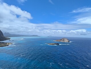 Naklejka premium hawaiian island coast
