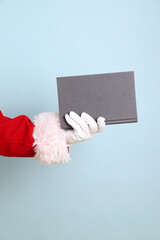 Santa holding book