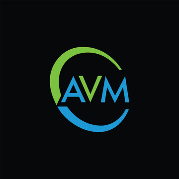 AVM logo design vector template