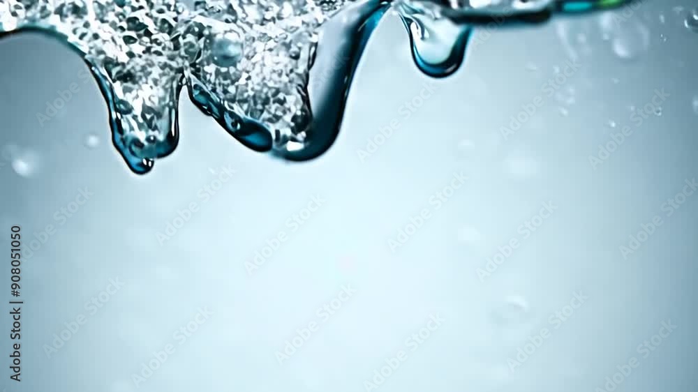 Poster coconut water splashing in super slow motion capture generative ai