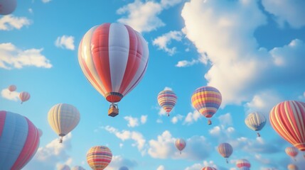 Obraz premium Balloon Fastival, Celebrations ballons with sky background