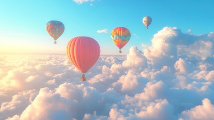 Obraz premium Balloon Fastival, Celebrations ballons with sky background