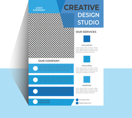  Flyer template layout and modern design, perfect for creative professional business