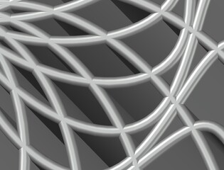 3D Geometric metallic texture backdrop